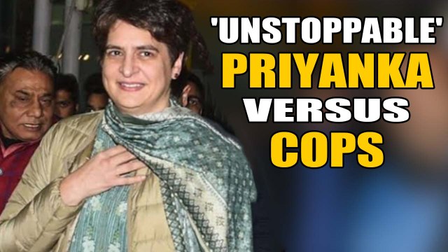 Priyanka Gandhi Vadra claims she was manhandled by UP Police \ Oneindia News