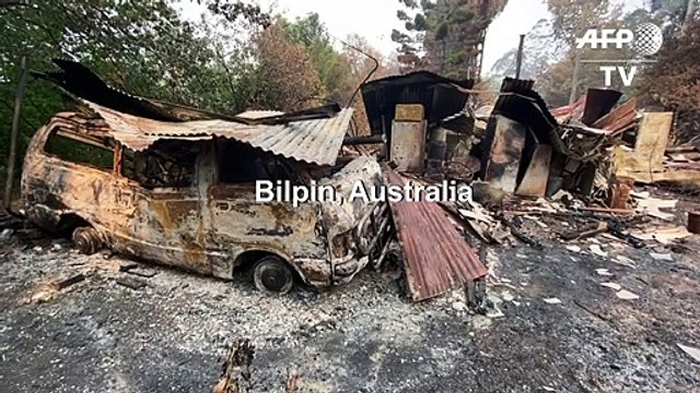 Town ravaged by bushfires as Australia braces for elevated fire danger