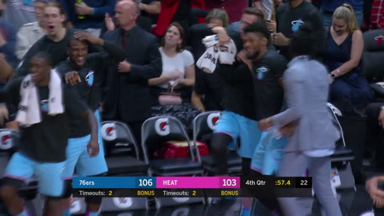 Heat punish Harris mishap with OT win