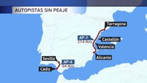 Sin peajes entre Tarragona y Alicante