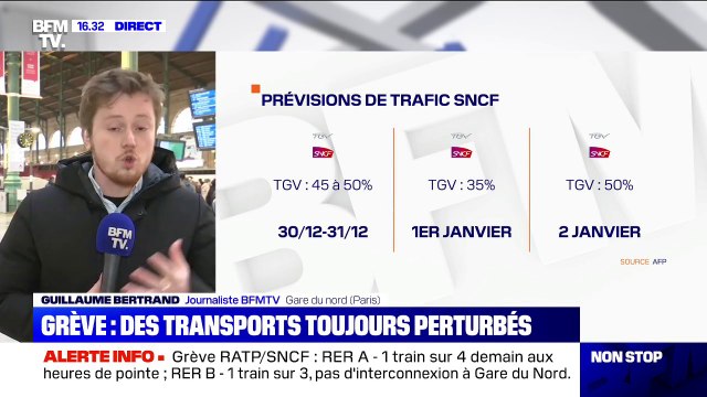 Grève: 1 TGV sur 2, 4 TER sur 10 et 1 Intercités sur 4 circuleront lundi
