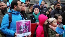Hollanda'da Doğu Türkistan protestosu - AMSTERDAM