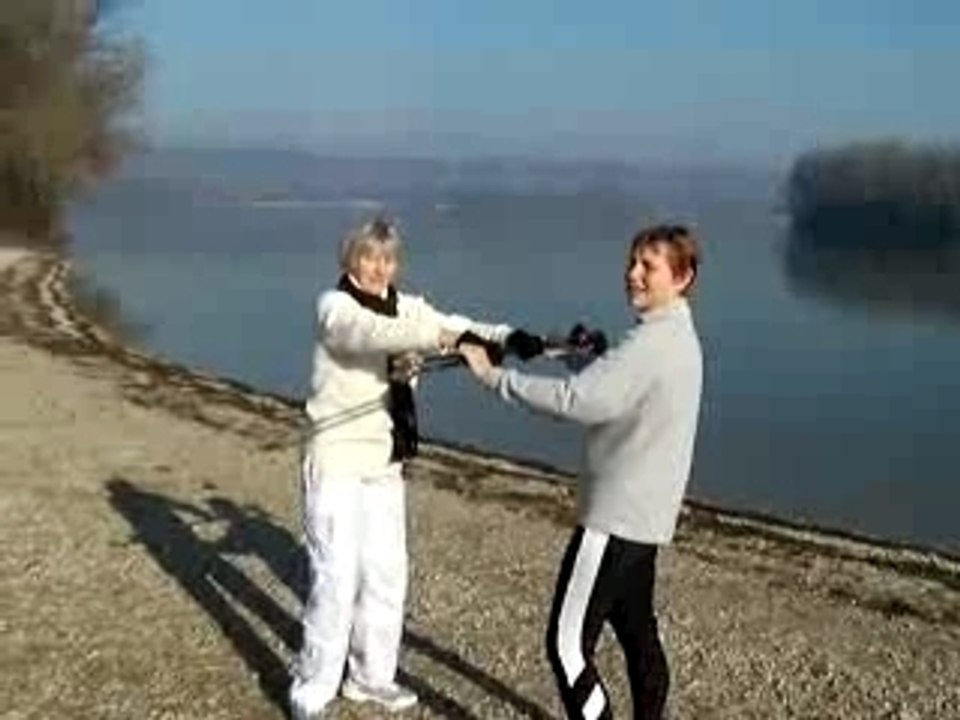 Travail des bras Marche Nordique