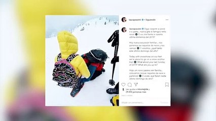 Laura Pausini pasa un fin de semana en familia en la nieve