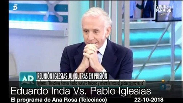 Inda contra Pablo Iglesias: Esto es de locos