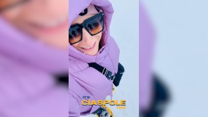 Laura Pausini pasa un fin de semana en familia en la nieve