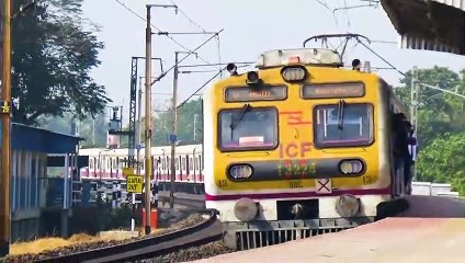 ICF made MEDHA Local train in a huge but comfortable curve || Eastern Railway