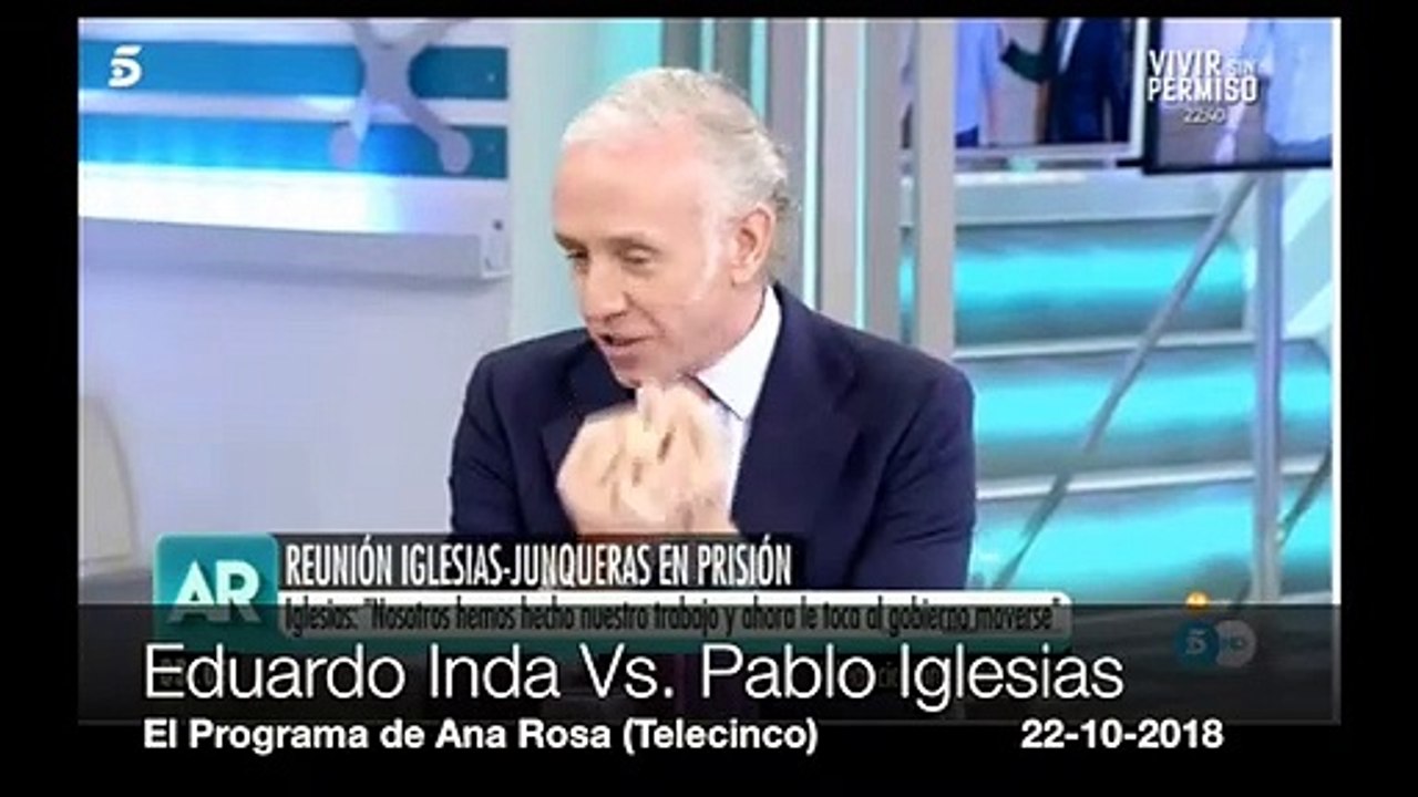 Eduardo Inda: "Lo de Pablo Iglesias es la continuación del Golpe de Estado"