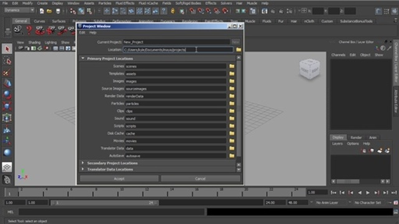 Autodesk Maya Animasyon Yapımı Bölüm-4 Yeni Proje oluşturma