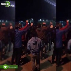 Trabzonspor taraftarından Ünal Karaman'a destek