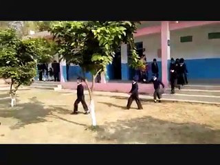 Earthquake safety drill