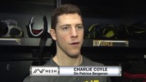 Charlie Coyle Speaks On The Importance Of Patrice Bergeron To Bruins