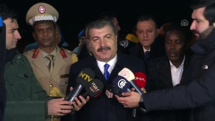 Bakan Koca: '2 Türk vatandaşı ile yaralanan 16 Somalili uçakla Türkiye'ye getirildi' - ANKARA