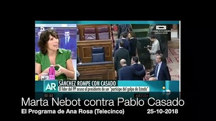 Barbi-Nebot defiende a Pedro Sánchez del vapuleo en el Congreso que terminó en enojo infantil