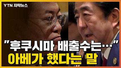 [자막뉴스] "후쿠시마? 한국은..." 아베가 문 대통령에게 했다는 말 / YTN