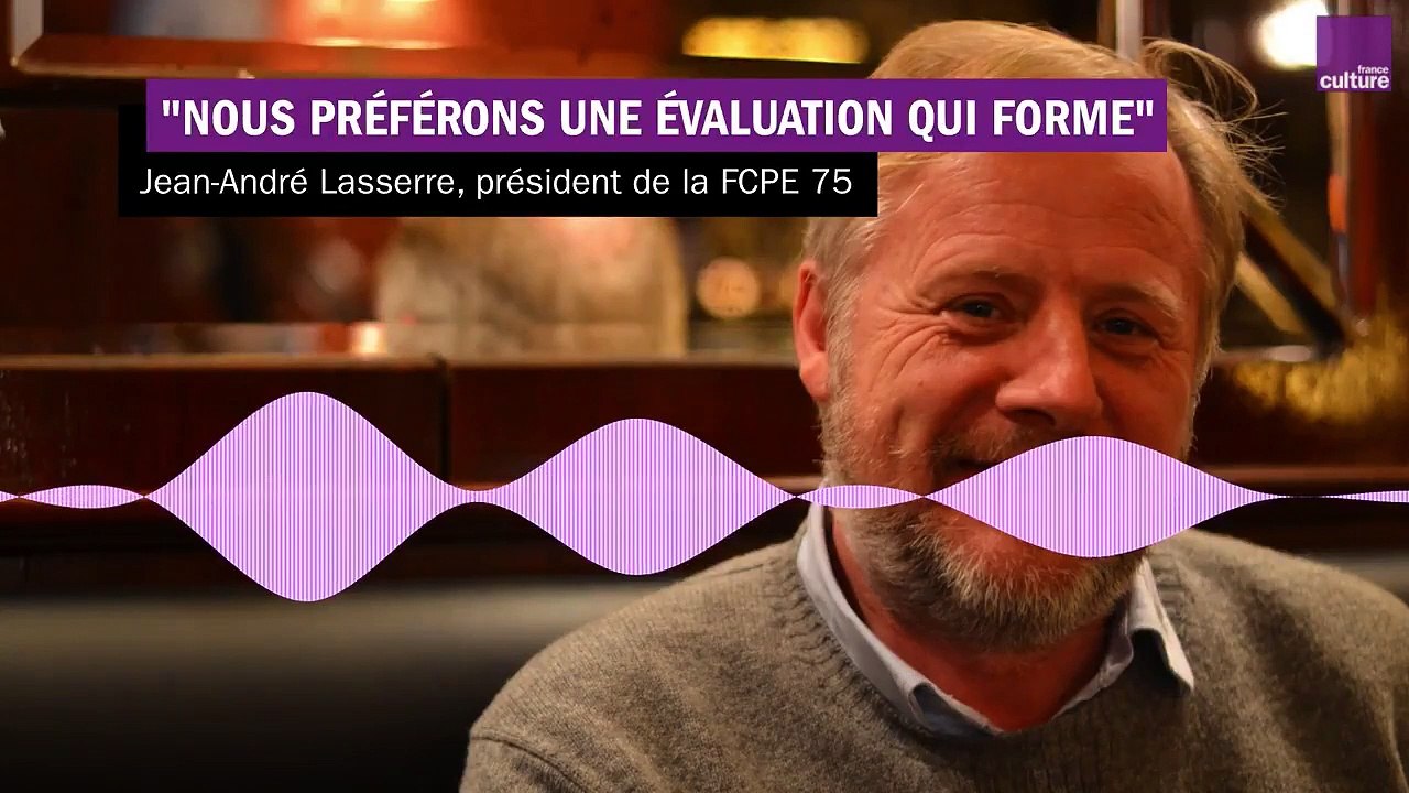 Jean-André Lasserre : "Nous préférons une évaluation qui forme à une note qui a un effet relativement stigmatisant"