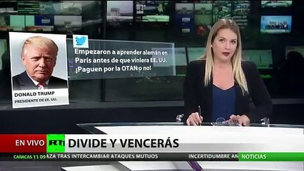 Trump ataca a Macron con este polémico argumento: "En París empezaban a aprender alemán antes de que EE.UU. apareciera"