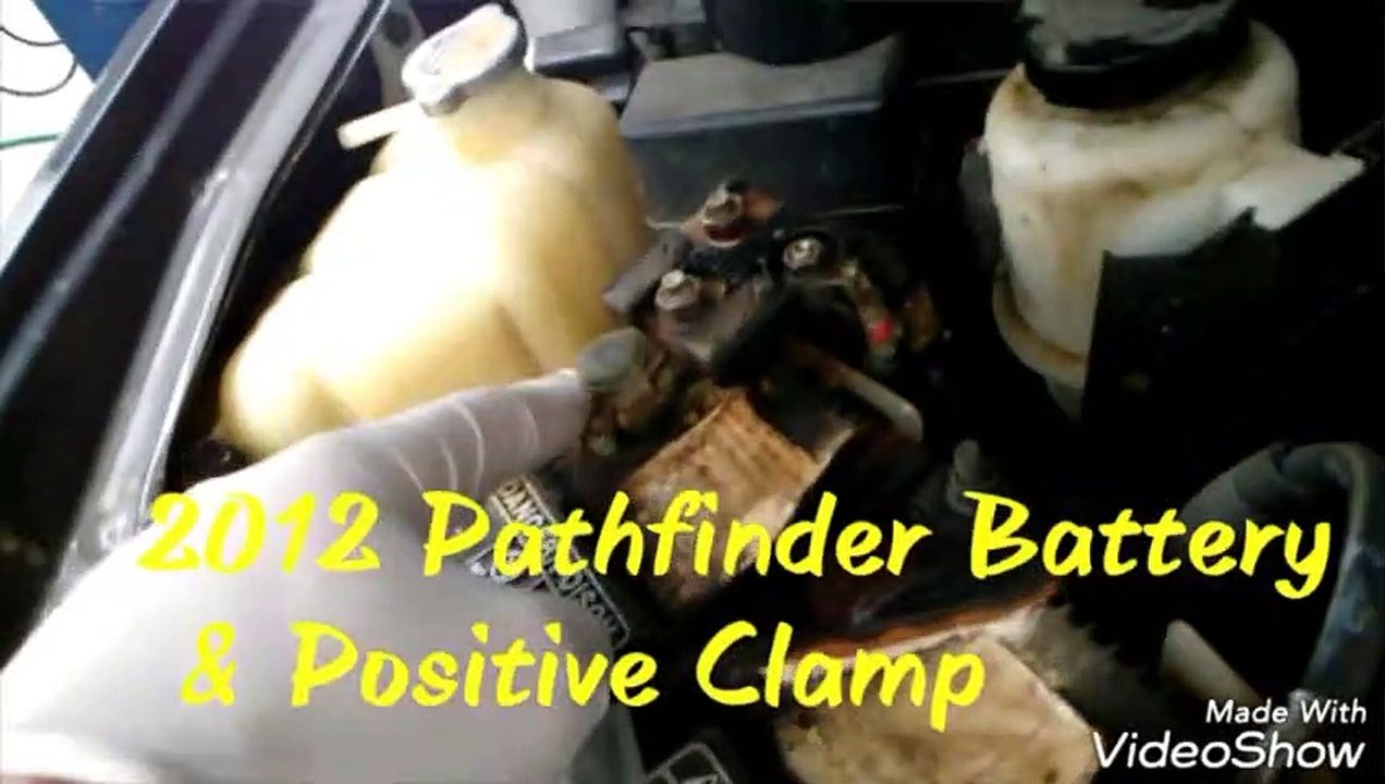 2012 Nissan Pathfinder battery & positive clamp replacement