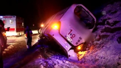 Konya'da otobüs devrildi: 9 yaralı