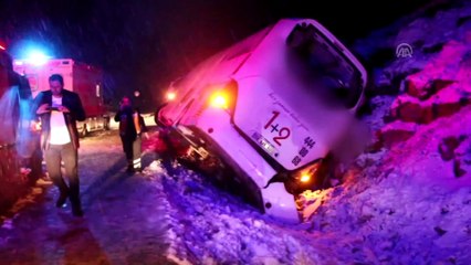 Konya'da otobüs devrildi: 9 yaralı