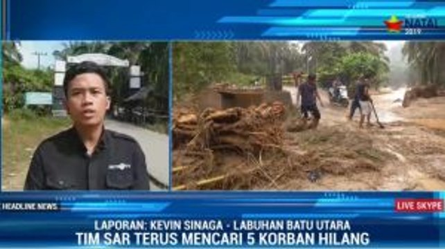 Banjir Bandang di Labuhanbatu Utara Merusak Akses Jalan dan Jembatan