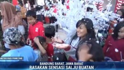 Menikmati Sensasi Turun Salju di Lembang