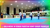 Pakistan National Games 2019|| M Usman gold medal in Taekwondo Group Poomszae