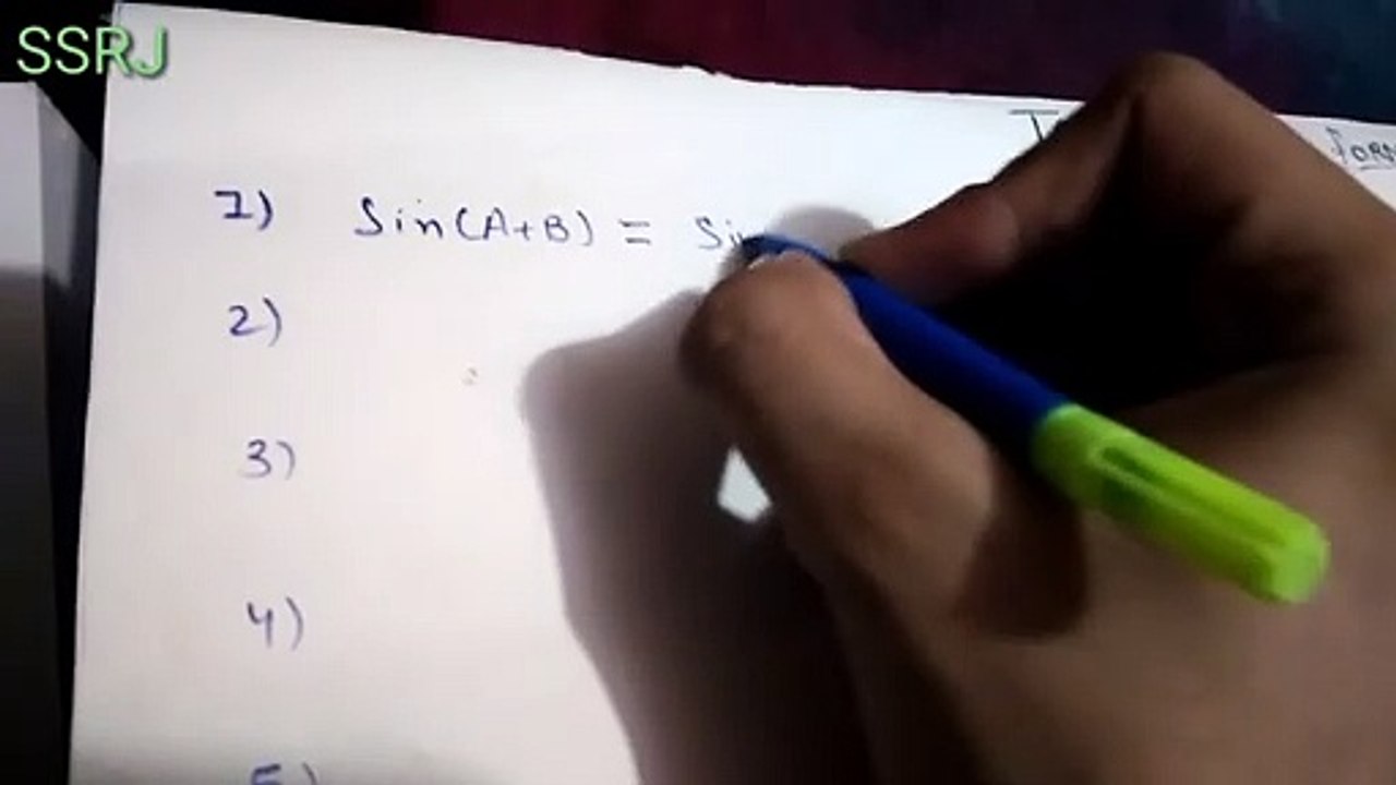 MOST IMPORTANT TRIGONOMETRIC FORMULAS..FOR CBSE AND  COMPETITIVE EXAMS.. --SMART STUDY WITH RJ