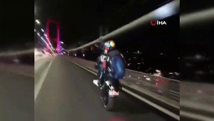 İstanbul Boğazı’ndaki köprülerde tek teker terörü kamerada