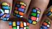 Bricks Nail Art _ A Cute Nail Art Designs Step by Step for Teenagers