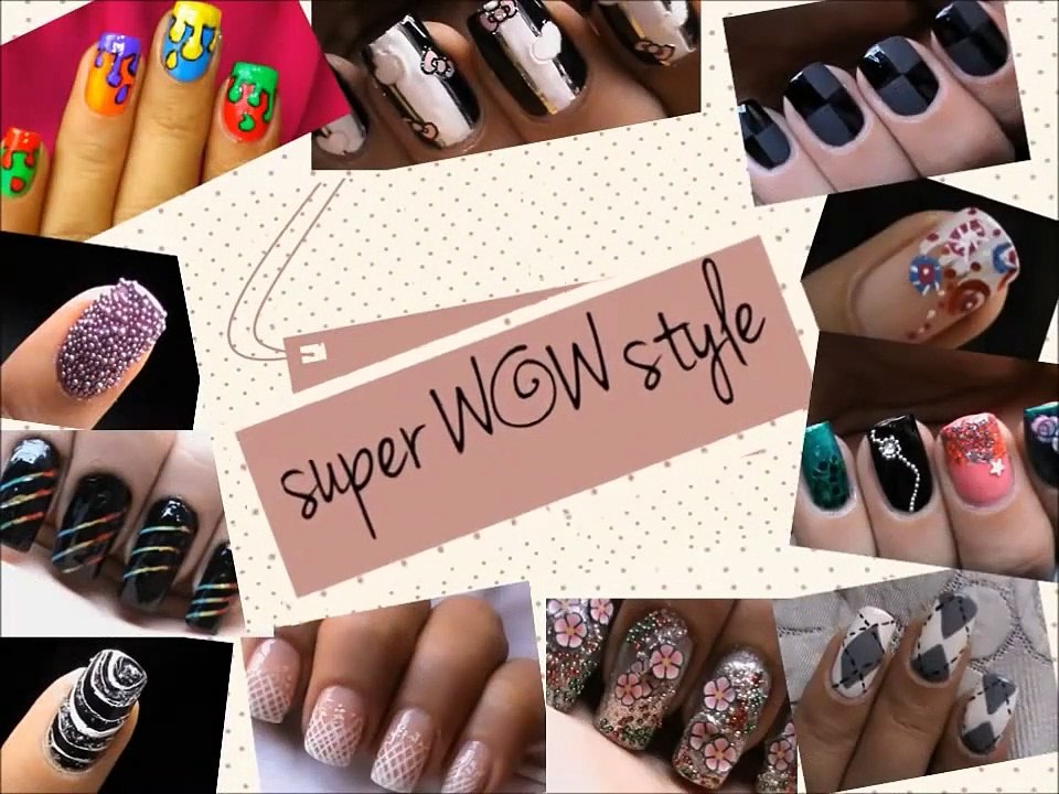 Cocktail Nails_ Fimo Canes Nails Tutorial