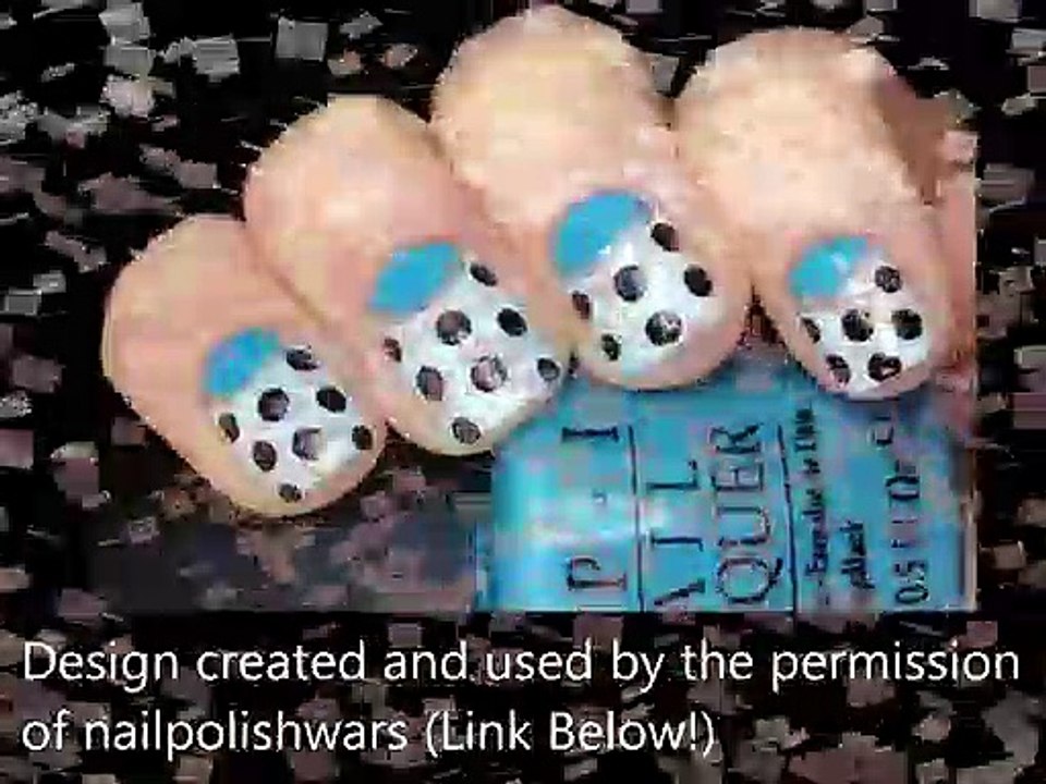 Half moon dotticure _ Easy Nail Designs Tutorial