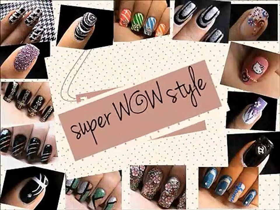 Houdstooth Pattern __ Cool Nail Art Designs __