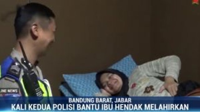 Lagi, Aksi Heroik Polisi Terobos Macet Bantu Ibu Hamil