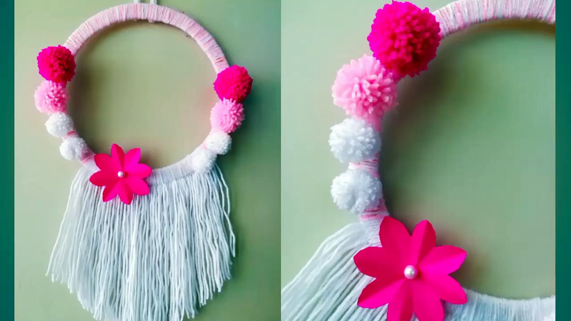 Simple and beautiful Paper flower wall hanging / Diy paper flower wall  hanging / Easy Home decor - video Dailymotion