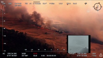 Avustralya'daki yangınlar havadan görüntülendi - SYDNEY