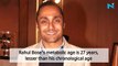 Rahul Bose's metabolic age is 27 years, lesser than his chronological age