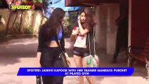 Spotted: Janhvi Kapoor with her trainer Namrata Purohit at Pilates Gym