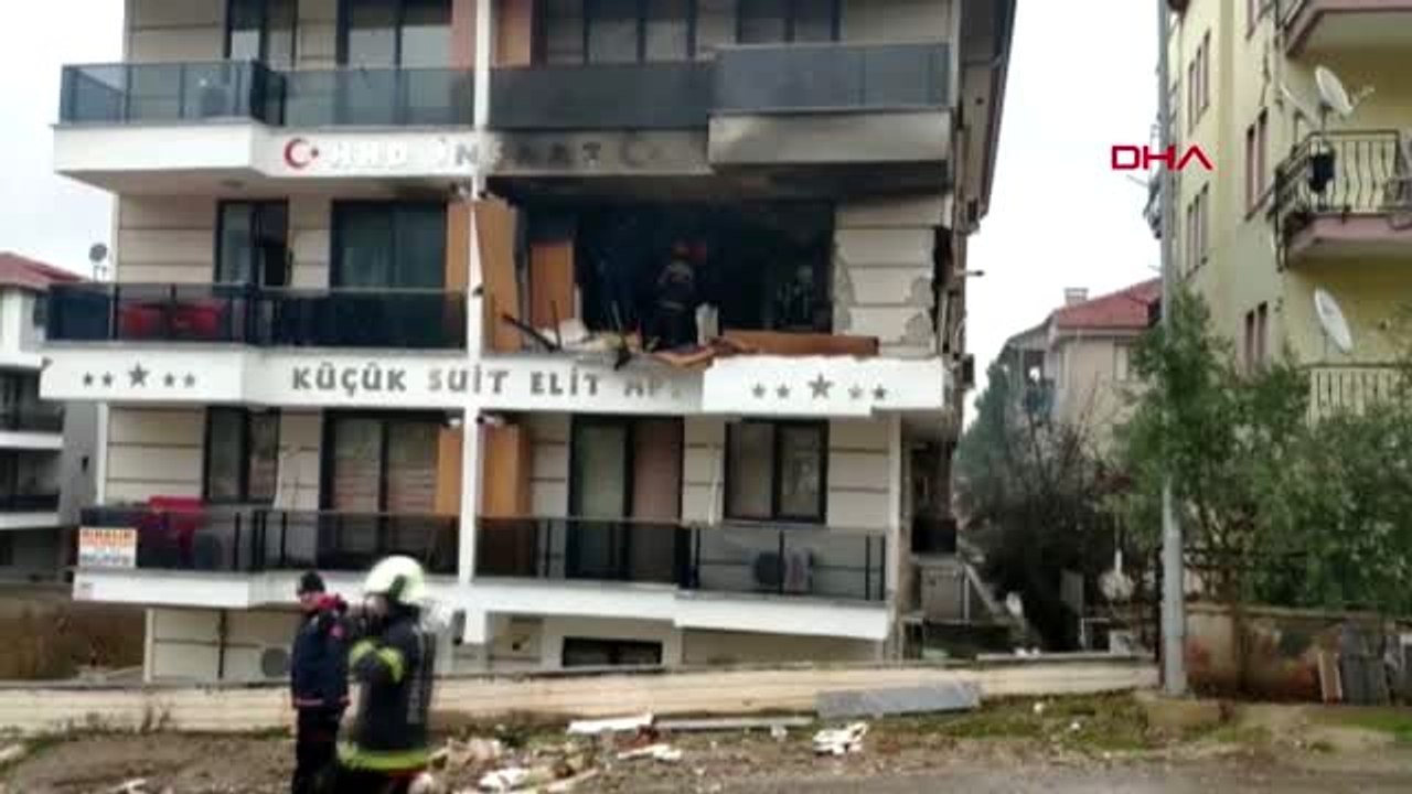 Denizli'de bir apartmanda doğalgaz sızıntısı nedeniyle patlama meydana geldi 4 kişi yaralandı