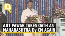 NCP's Ajit Pawar Takes Oath as Deputy Chief Minister of Maharashtra