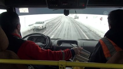 Ulaşıma kar engeli - ADIYAMAN