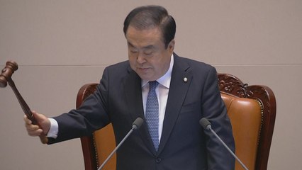 [국회 현장영상] 문희상 국회의장, '공수처법' 가결 선포 / YTN