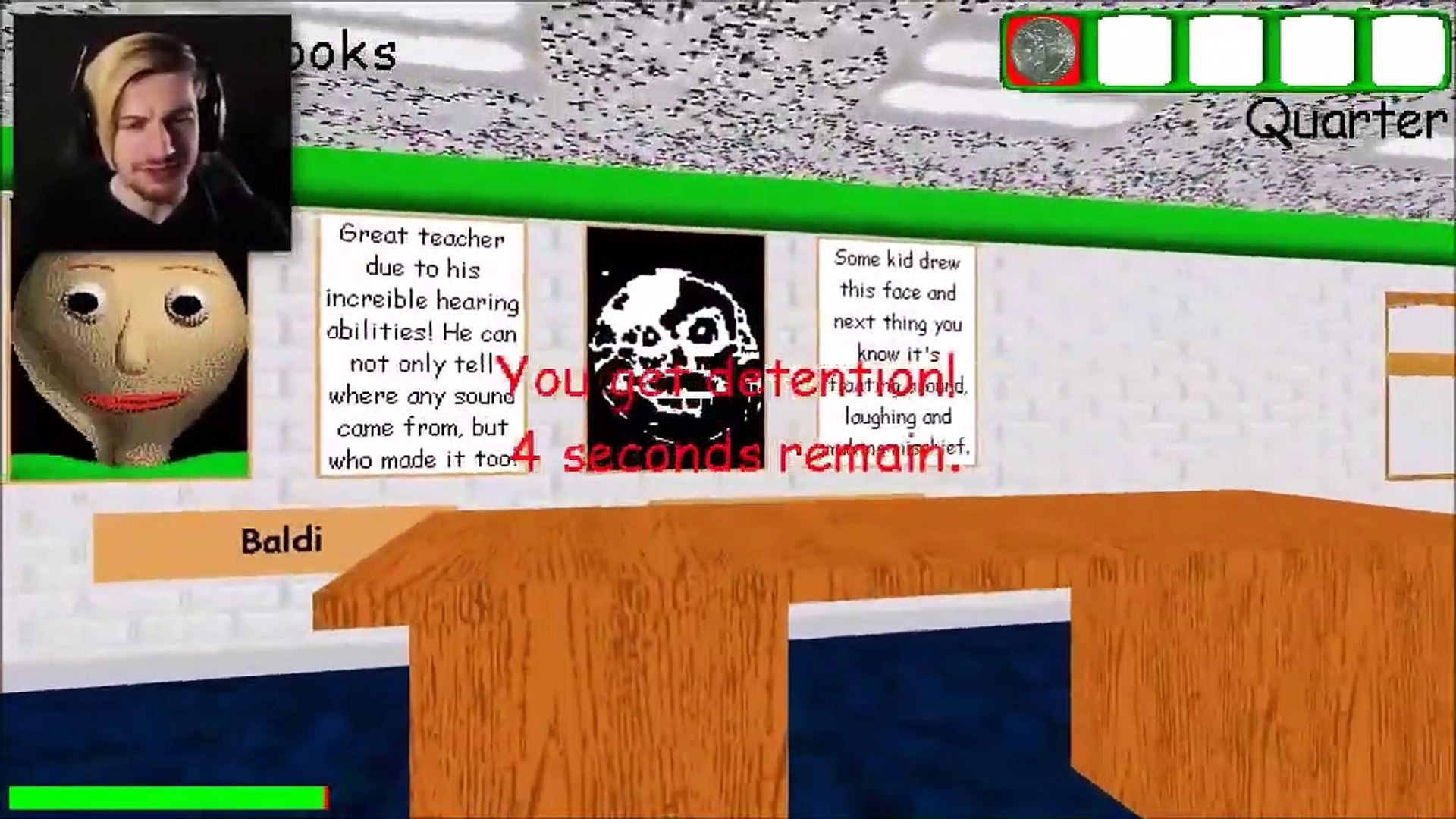 Gamer Reaction Baldi S Basics Kickstarter Exclusive Demo Chalkles Video Dailymotion - baldis basics demo rp roblox