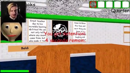 Gamer Reaction - Baldi’s Basics Kickstarter Exclusive Demo CHALKLES