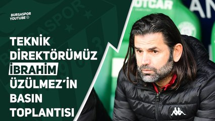Teknik Direktörümüz İbrahim Üzülmez'in Hatayspor Maçı Sonrası Düzenlediği Basın Toplantısı