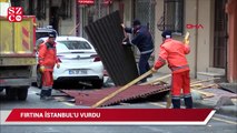 Fırtına İstanbul’u vurdu
