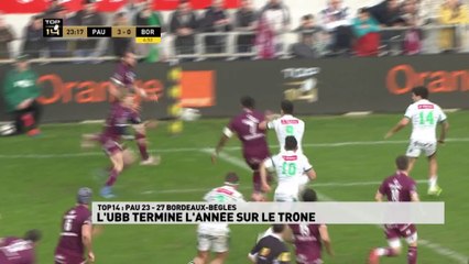 L'UBB termine l'année sur le trône