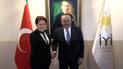 Çavuşoğlu, Akşener'i ziyaret etti - ANKARA