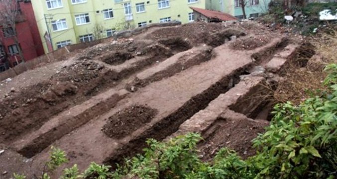 Kocaeli'de inşaat kazısı sırasında Bizans dönemine ait bir yapı ortaya çıktı