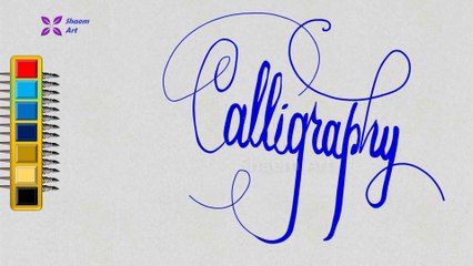 How to Write Calligraphy for Beginners || Shaem Art